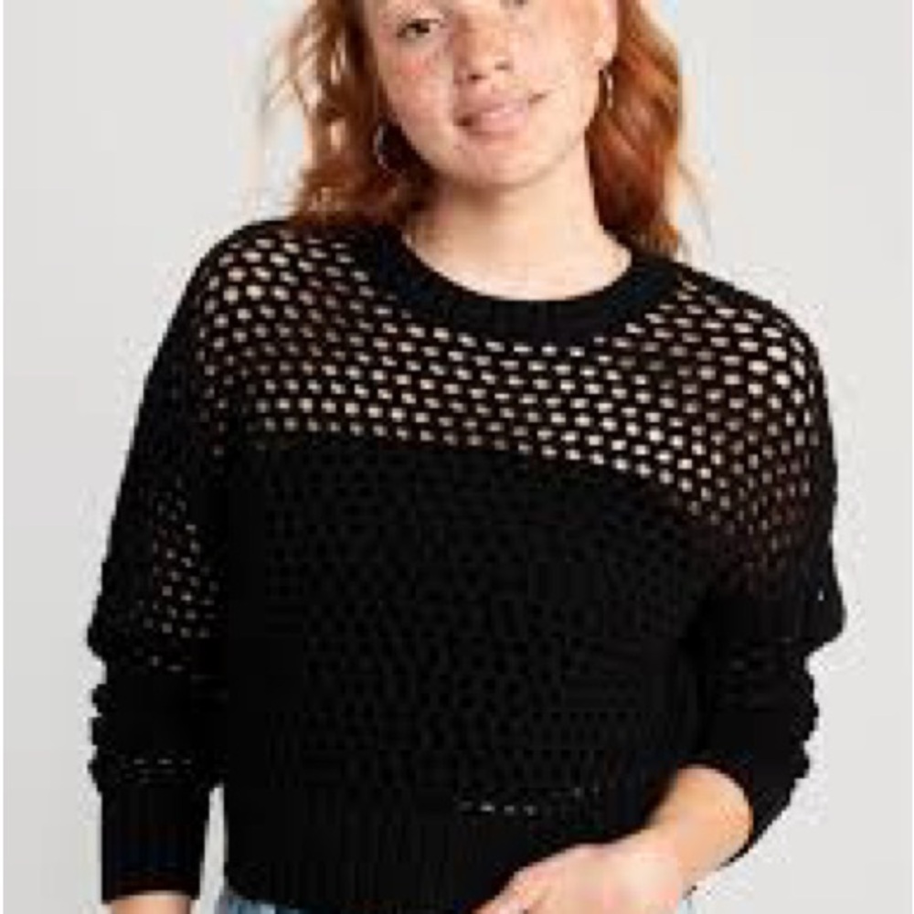 Old Navy Open-Stitch Pullover Sweater
